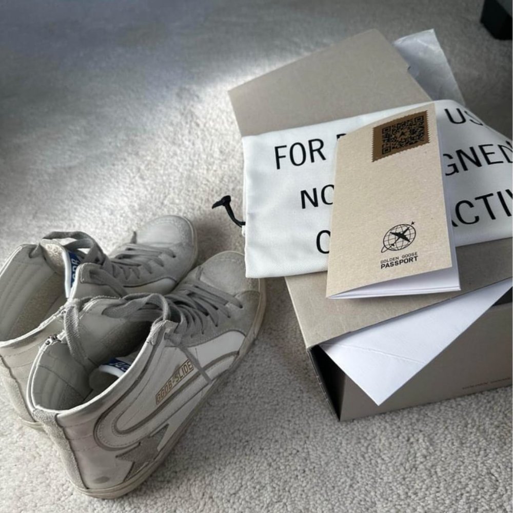 Golden Goose Slide High White/Ice/Grey - Picture 3 of 7